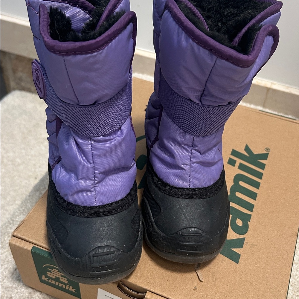 Kamik  Snowbug 5 Waterproof Winter Boots SZ 10 purple - Picture 4 of 6